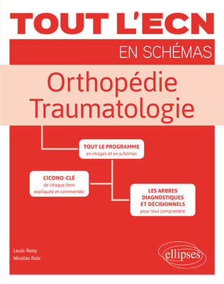 Orthopédie - Traumatologie - ELLIPSES - Tout l'ECN en schémas - Rony Louis, Ruiz Nicolas
