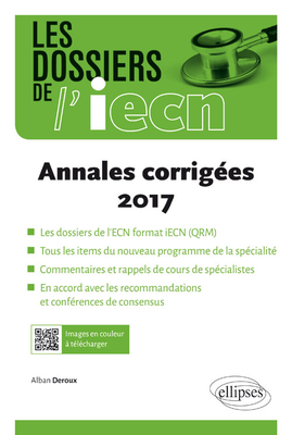 Annales corrigées 2017 - ELLIPSES - Les dossiers de l'iecn - Alban DEROUX