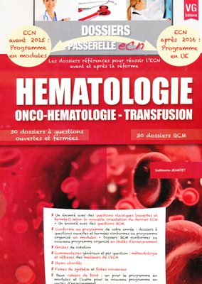 Hématologie - VERNAZOBRES-GREGO - Dossiers passerelle ECN - Guillaume JEANTET