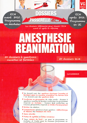 Anesthésie Réanimation - VERNAZOBRES-GREGO - Dossiers passerelle ECN - Cyril QUEMENEUR