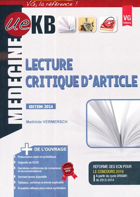 Lecture critique d'article - VERNAZOBRES-GREGO - Médecine UE KB - Collectif