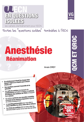 Anesthésie Réanimation - VERNAZOBRES-GREGO - UECN en questions isolées - Anais CREY