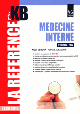 Médecine interne - VERNAZOBRES-GREGO - iKB - A. DEROUX, P. ALEXELINE