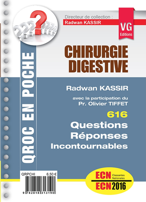 Chirurgie digestive - VERNAZOBRES-GREGO - QROC en poche - Radwan KASSIR