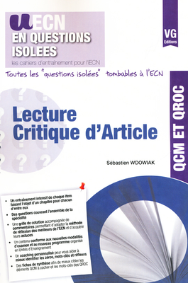 Lecture critique d'article - VERNAZOBRES-GREGO - UECN en questions isolées - Sébastien WDOWIAK
