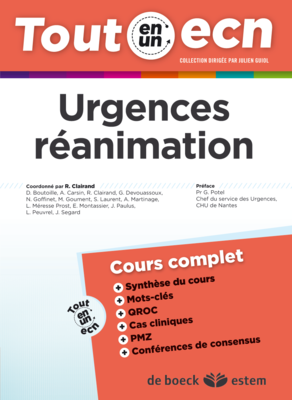 Urgences réanimation - ESTEM / VUIBERT - Tout en un ECN - R. CLAIRAND, Collectif