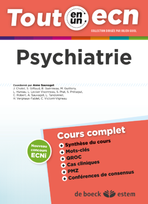 Psychiatrie - ESTEM / VUIBERT - Tout en un ECN - A.SAUVAGET
